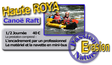 Canoe Rafting haute Roya